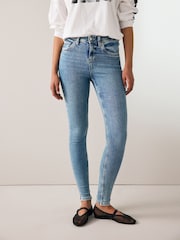Denim Mid Blue Super Soft Skinny Jeans - Image 2 of 7