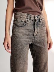 Brown Tinted 100% Cotton Rigid Straight Leg Jeans - Image 5 of 8