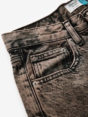 Brown Tinted 100% Cotton Rigid Straight Leg Jeans - Image 7 of 8