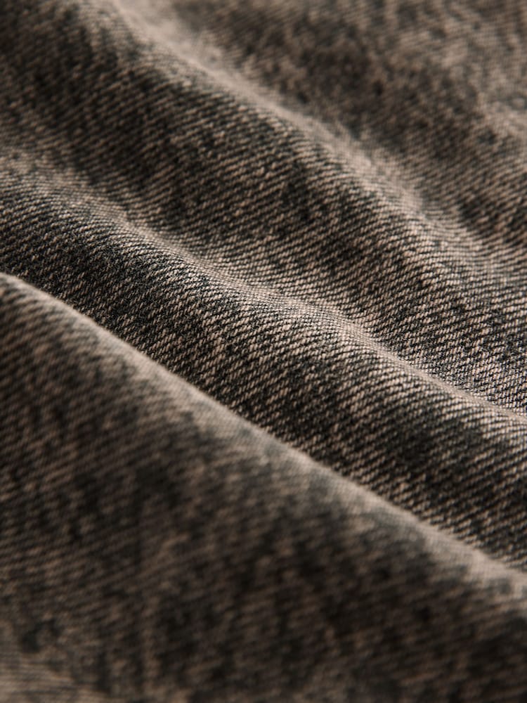 Brown Tinted 100% Cotton Rigid Straight Leg Jeans - Image 8 of 8