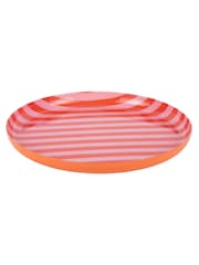 Present Time Bright Orange Soft Pink Animado Medium Plate - Image 2 of 3