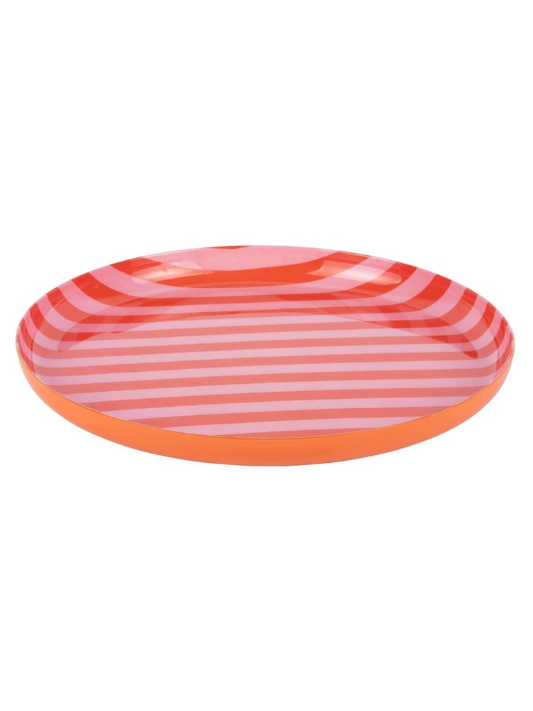 Present Time Bright Orange Soft Pink Animado Medium Plate - Image 2 of 3
