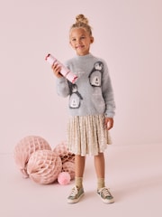Grey Christmas Penguin Jumper (3-16yrs) - Image 2 of 9