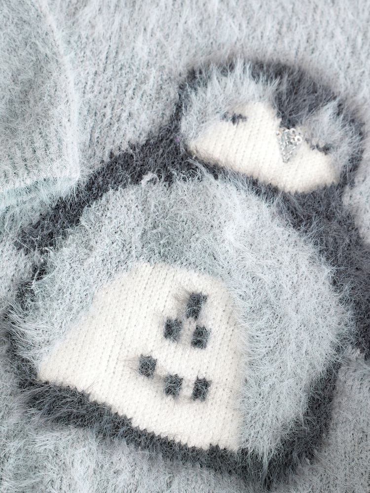 Grey Christmas Penguin Jumper (3-16yrs) - Image 9 of 9