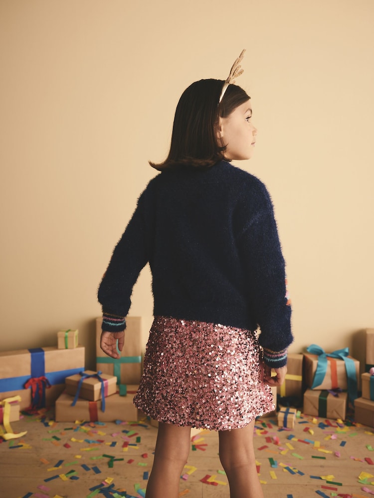 Blue Christmas Tree Jumper (3-16yrs) - Image 2 of 3