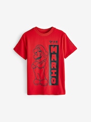 Red/Black Japan Mario Mario Gaming 100% Cotton T-Shirt (3-15yrs) - Image 1 of 3
