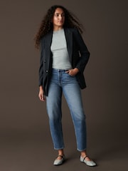 Dark Blue Authentic Barrel Jeans - Image 1 of 7