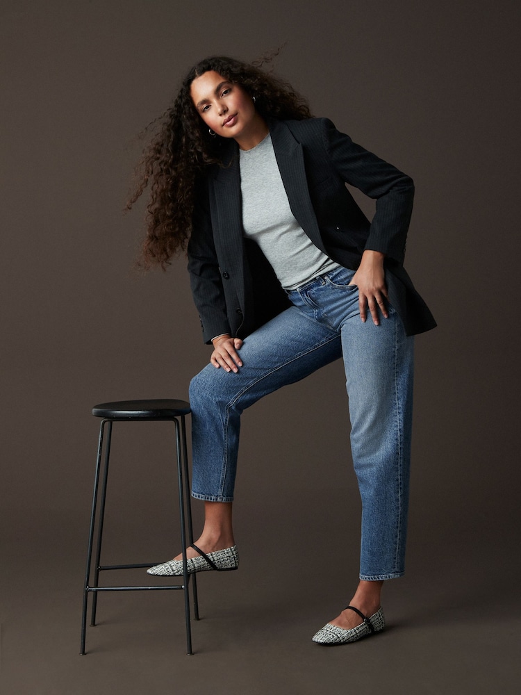 Dark Blue Authentic Barrel Jeans - Image 2 of 7