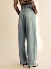 Blue Baggy Wide leg Jeans - Image 4 of 8