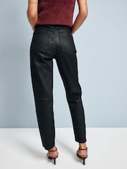 Black Coated Slim Straight Jeans - Image 2 of 7