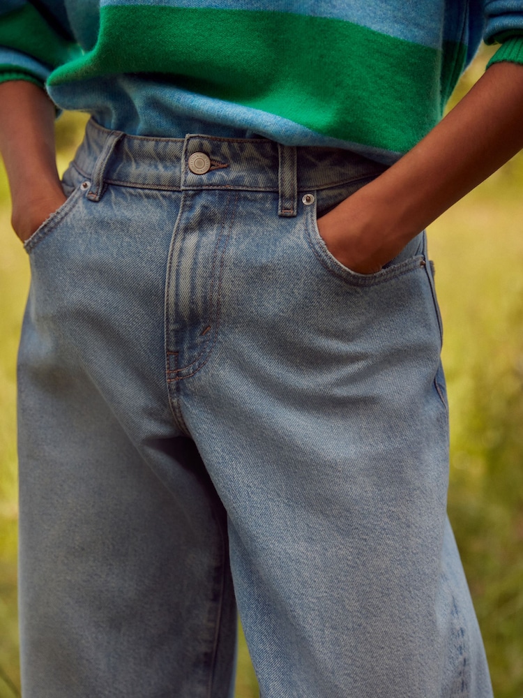 Normaal blauw - Baggy jeans met wijde pijpen - Image 4 of 8