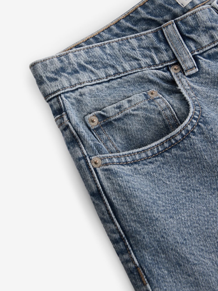 Mid Blue Baggy Wide leg Jeans - Image 8 of 8