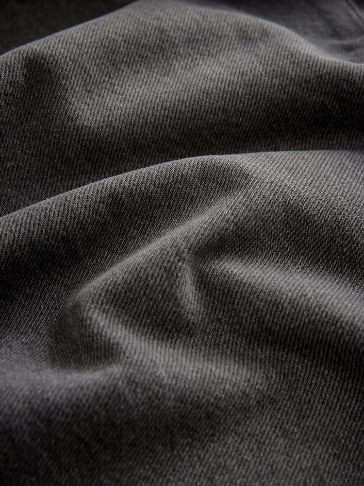 Washed Black Rigid Wide Leg 100% Cotton Jeans - Image 7 of 7