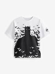 White 100% Cotton Licensed Batman T-Shirt (3-15yrs) - Image 1 of 3