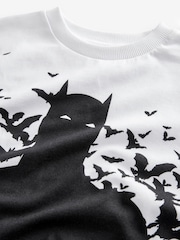 White 100% Cotton Licensed Batman T-Shirt (3-15yrs) - Image 3 of 3