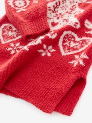 Red Christmas Jumper Dress (3-16yrs) - Image 8 of 8