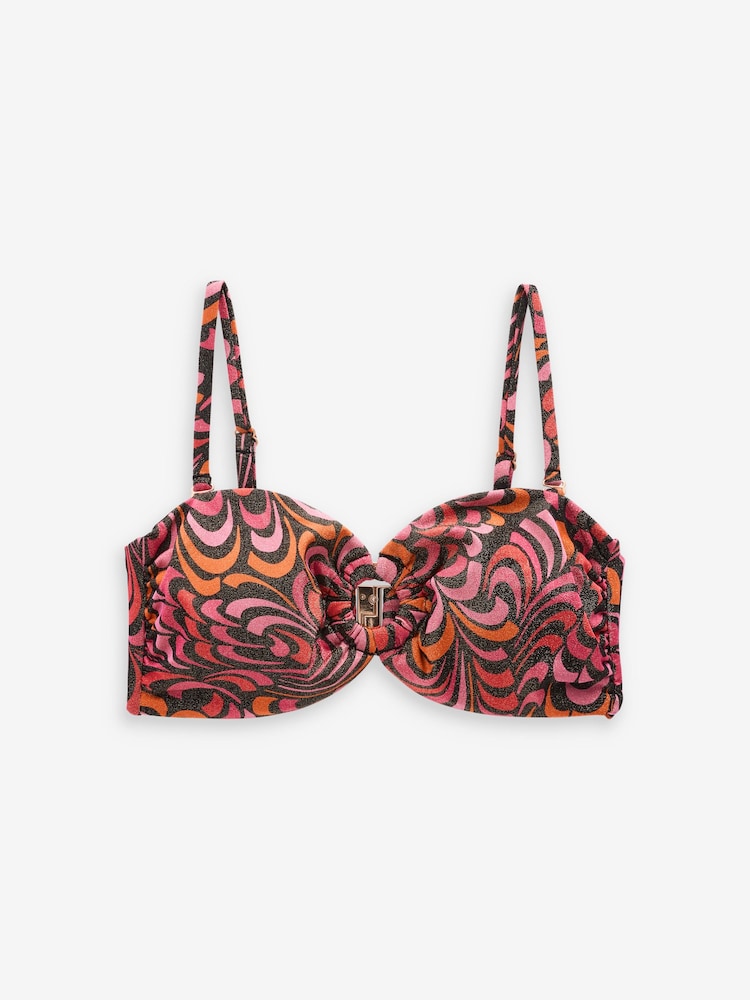 French Connection Multi Miami Bandeau Bikini Top - Image 5 of 5