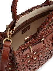 Tommy Hilfiger Brown The American Icon Braided Leather Tote Bag - Image 3 of 5