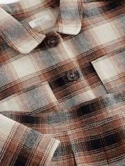 Neutral 100% Cotton Check Shirt and Skirt Set (3mths-7yrs) - Image 4 of 6