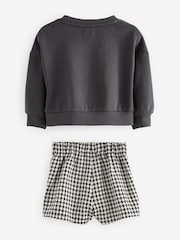 Black Bow Sweatshirt & Skort Set (3mths-7yrs) - Image 6 of 10