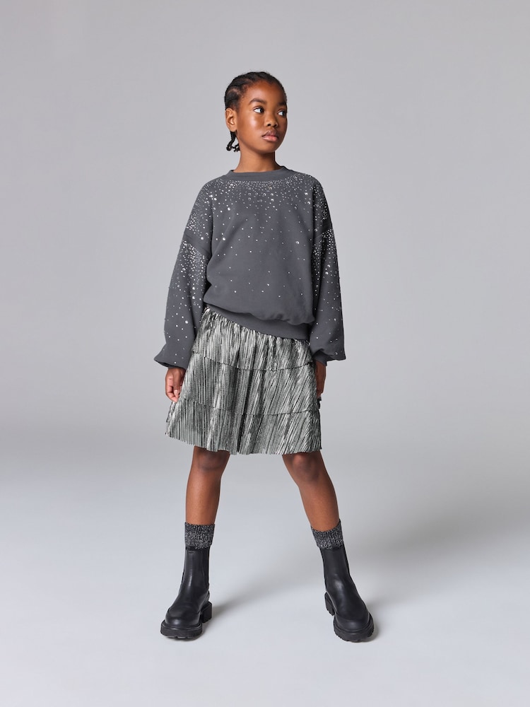 smALLSAINTS Girls Pleated Skirt - Image 4 of 7