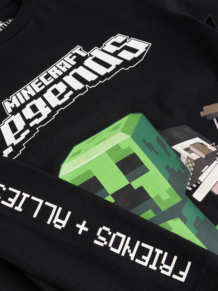 Musta - Minecraft T-paita (3-16vuotta) - Image 4 of 5