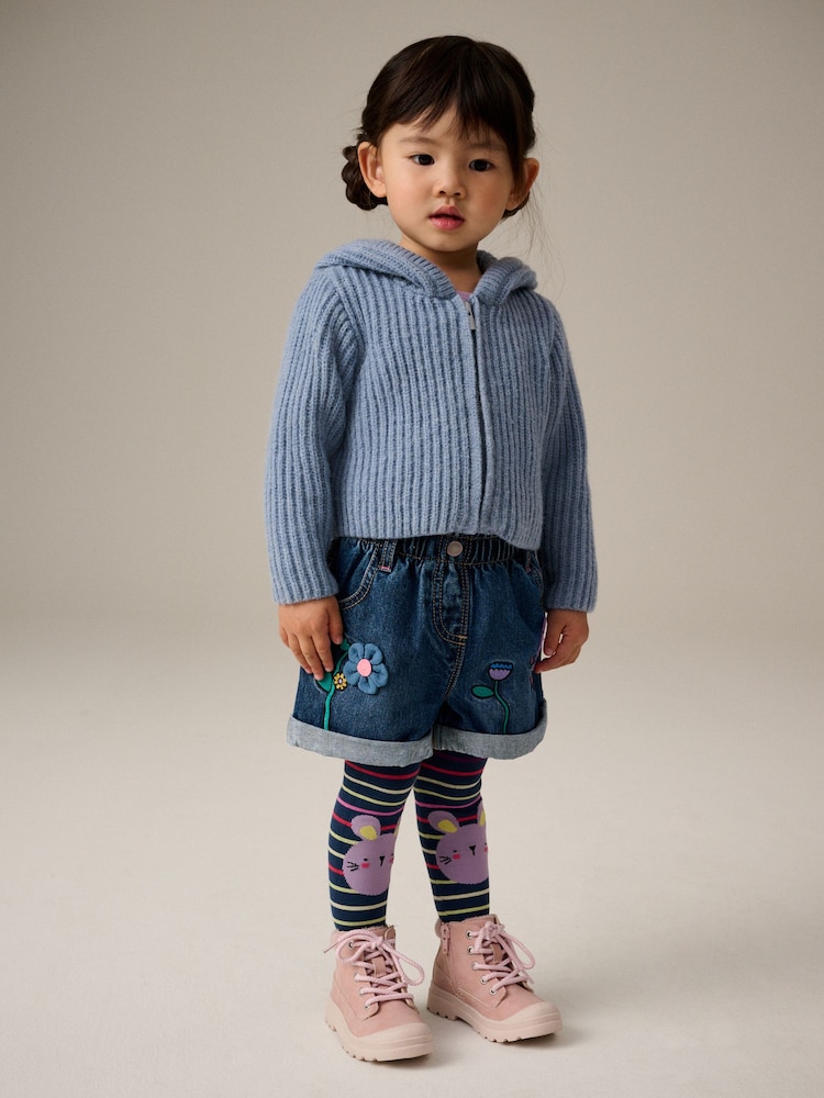 Multi 100% Cotton Character Shorts and Tights Set (3mths-7yrs) - Image 2 of 10