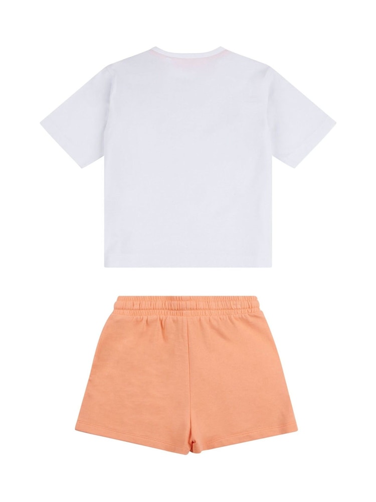 Elle Junior Girls White T-Shirt and Shorts Set - Image 2 of 3