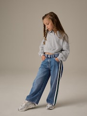 Grey Collared Boxy Sweatshirt (3-16yrs) - Image 3 of 8