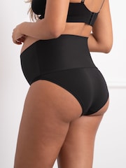Seraphine Folded Waist Black Maternity and Post Maternity Briefs 2 Pack - Image 4 of 8