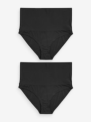 Seraphine Folded Waist Black Maternity and Post Maternity Briefs 2 Pack - Image 8 of 8