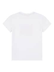 Camiseta blanca con logotipo para niña Junior de Elle - Imagen 2 de 3