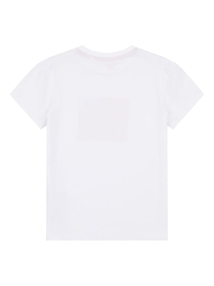 Camiseta blanca con logotipo para niña Junior de Elle - Imagen 2 de 3