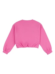 Elle Junior Girls Pink Graphic Print Sweatshirt - Image 2 of 3