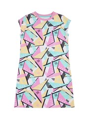 Elle Junior Girls 100% Cotton Geometric Dress - Image 1 of 3