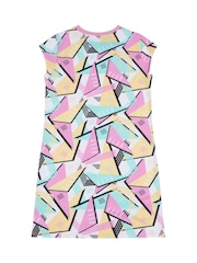 Elle Junior Girls 100% Cotton Geometric Dress - Image 2 of 3