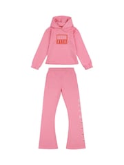 Elle Junior Girls Pink Tracksuit Set - Image 1 of 5