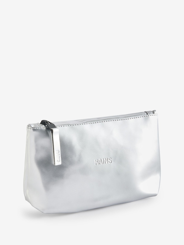Rains Silver Cosmetic Bag - Image 1 of 3