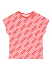 Elle Junior Girls Red All-Over Print T-Shirt - Image 1 of 3