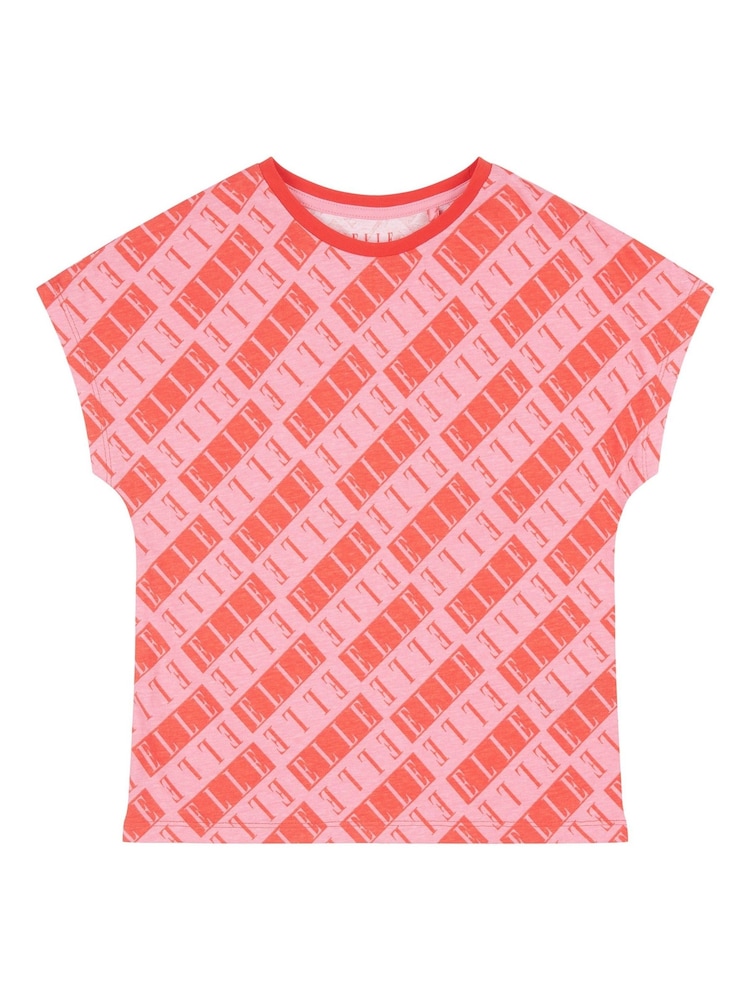 Elle Junior Girls Red All-Over Print T-Shirt - Image 1 of 3