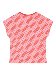 Elle Junior Girls Red All-Over Print T-Shirt - Image 2 of 3