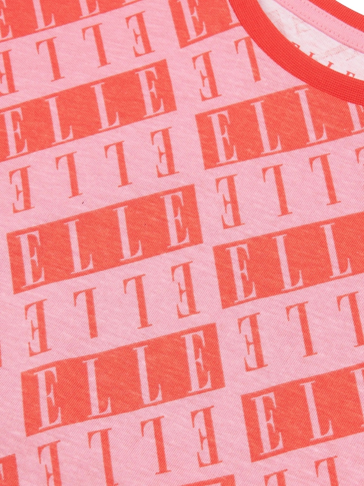 Elle Junior Girls Red All-Over Print T-Shirt - Image 3 of 3
