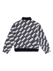 ELLE Junior Girls Zip Up Black Sweatshirt - Image 2 of 3