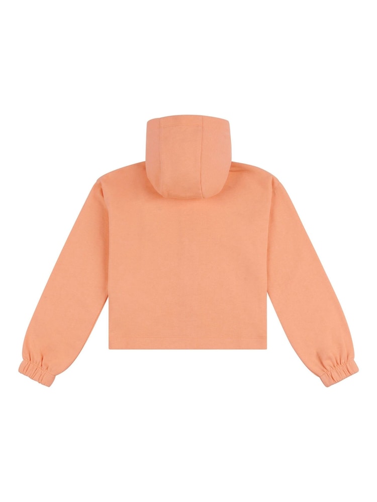 Elle Junior Girls Orange Zip Up Hoodie - Image 2 of 3