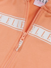 Elle Junior Girls Orange Zip Up Hoodie - Image 3 of 3