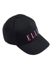 Elle Junior Girls Canvas Black 100% Cotton Cap - Image 1 of 2