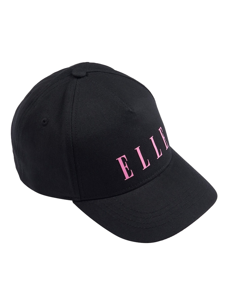 Elle Junior Girls Canvas Black 100% Cotton Cap - Image 1 of 2