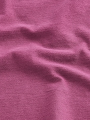 Plum Purple 100% Cotton Sequin Heart Long Sleeve T-Shirt (3-16yrs) - Image 7 of 7