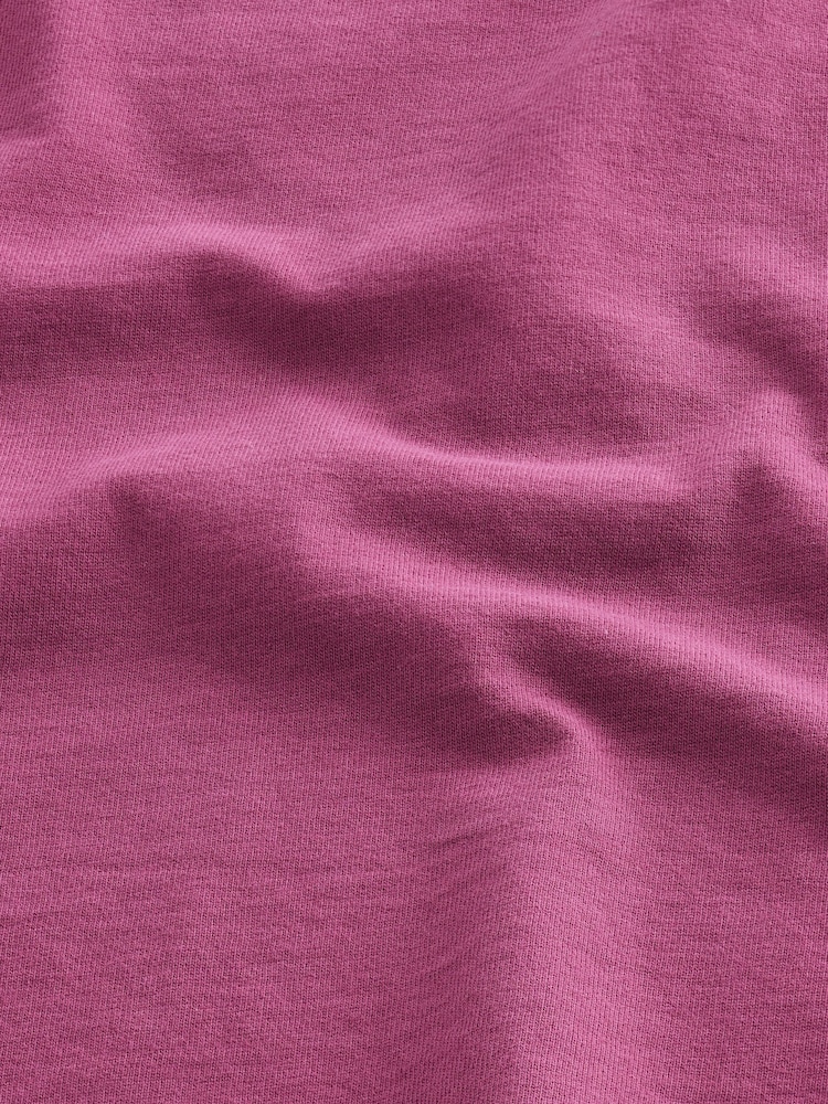 Plum Purple 100% Cotton Sequin Heart Long Sleeve T-Shirt (3-16yrs) - Image 7 of 7