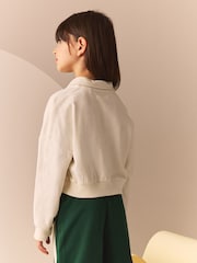 Ecru Collared Boxy Sweatshirt (3-16yrs) - Image 2 of 8